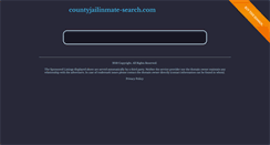 Desktop Screenshot of countyjailinmate-search.com